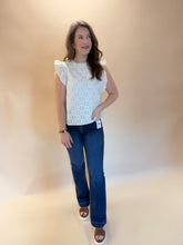 Load image into Gallery viewer, Cora Lace Ruffle Top