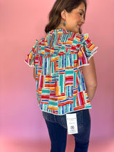 Load image into Gallery viewer, Averie Ruffle Trim Top