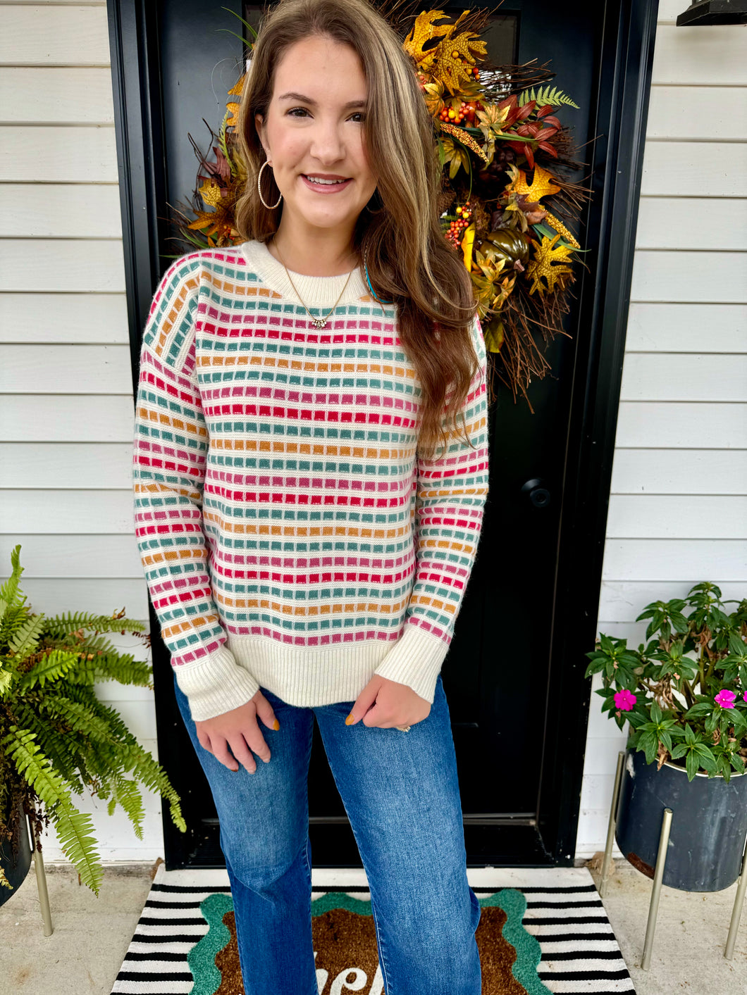 Kendra Pink/Coral Textured Top