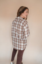 Load image into Gallery viewer, Harper Brown Plaid Flannel