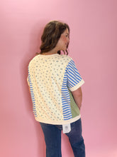 Load image into Gallery viewer, Layla Floral Color Block Top