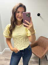 Load image into Gallery viewer, Tina Flower Puff Sleeve Top