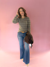 Load image into Gallery viewer, Mel Olive Striped Top