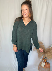 Stephanie Button Sweater