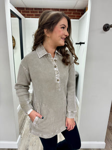 Jacy Mineral Wash Pullover