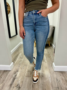 High Waisted Judy Blue Light Wash Denim