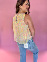Load image into Gallery viewer, Julia Lemon Floral Tank