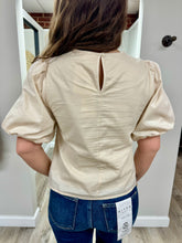 Load image into Gallery viewer, Finley Oatmeal Crochet Top