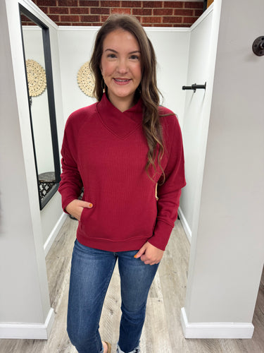 Adriana Mock Neck Sweater