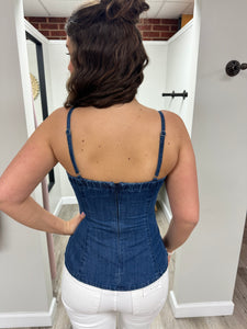 Harper Denim Top