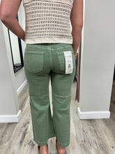 Load image into Gallery viewer, Tummy Control Mid Rise Crop Denim