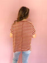 Load image into Gallery viewer, April Raised Rib Striped Top