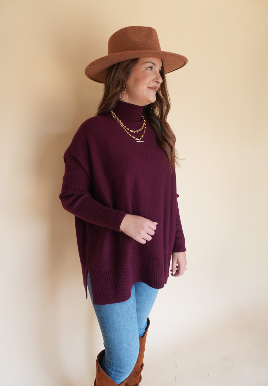 Taylor Mock Neck Sweater