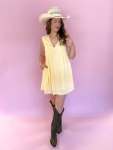 Load image into Gallery viewer, Haven Yellow Scalloped Dress