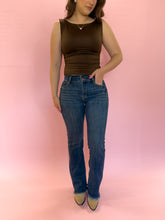 Load image into Gallery viewer, Mid Rise Bootcut Fray Detailing
