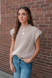 Laurel Mocha Sweater Vest