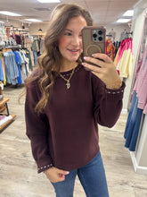 Load image into Gallery viewer, Ada Dark Plum Sweater