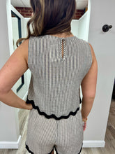 Load image into Gallery viewer, Haven Khaki Stripe Top