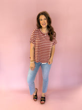 Load image into Gallery viewer, April Raised Rib Striped Top