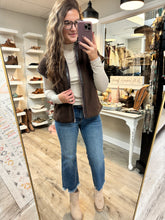 Load image into Gallery viewer, Taralyn Fleece Chocolate Vest