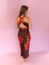 Load image into Gallery viewer, Bella Cowl Neck Floral Dress