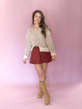 Load image into Gallery viewer, Isabella Oatmeal Striped Sweater