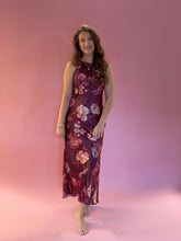 Load image into Gallery viewer, Marcia Wine Floral Dress