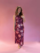 Load image into Gallery viewer, Marcia Wine Floral Dress