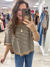 Load image into Gallery viewer, Alicia Stripe Ribbed Top