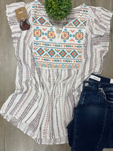 Load image into Gallery viewer, Graci Aztec Stripe Top
