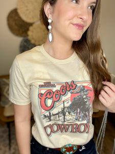 Coors Cowboy Western Graphic Tee