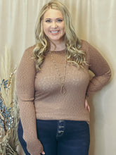 Load image into Gallery viewer, Jessie Mocha Ribbed Top