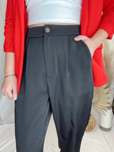 Load image into Gallery viewer, Tia Black Tapered Pants