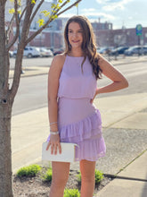 Load image into Gallery viewer, Millie Lilac Chiffon Ruffled Dress