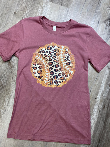 Leopard Baseball Tee