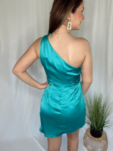 Load image into Gallery viewer, Sadie Blue One Shoulder Dress