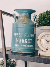Load image into Gallery viewer, Vintage Fresh Flower Market Milk Can
