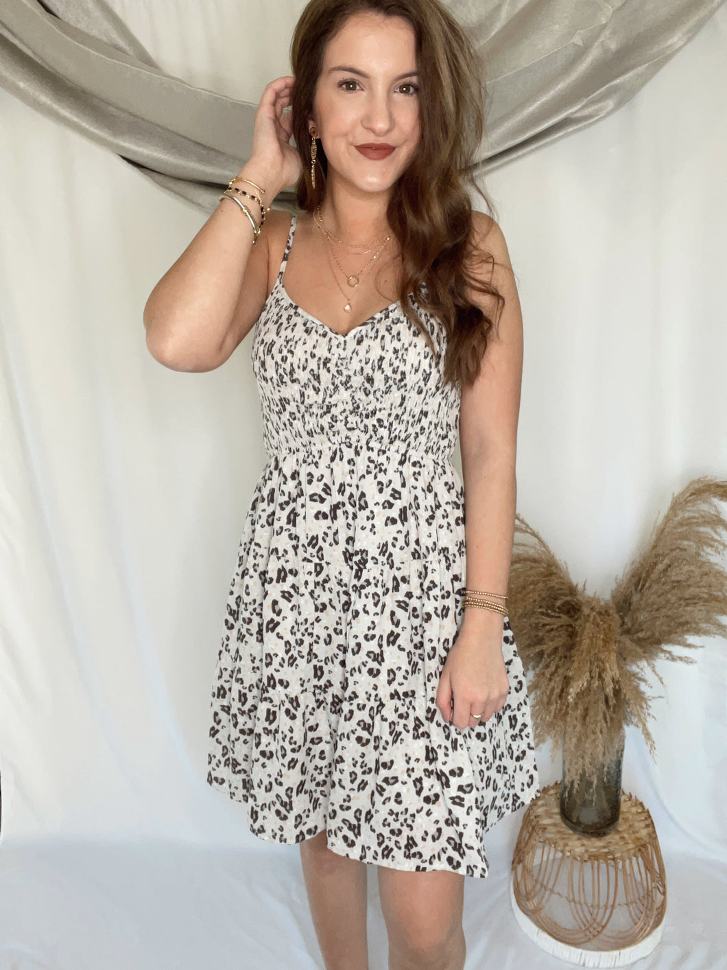 Christina Leopard Dress